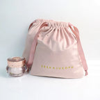Cotton Woven Drawstring Velvet Pouch