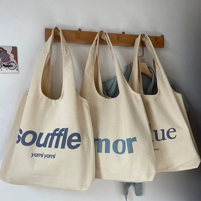 Cotton Canvas Screen Printed Tote Bag