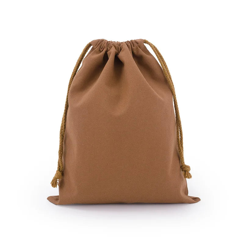 Cotton Canvas Value Drawstring Pouches