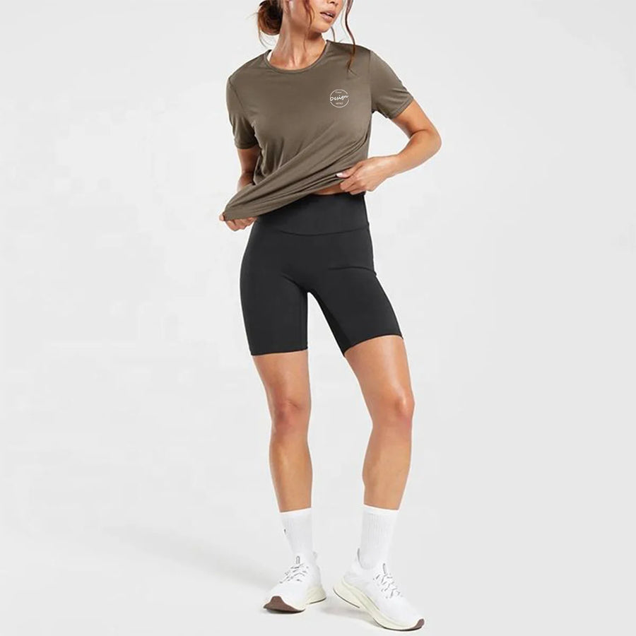 50/50 Blend 110-300GSM Puff Finish Short Sleeve Tshirts Custom Fitness Tops