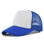 Custom Curved Brim 5 Panel Foam Trucker Cap | 100% Polyester Breathable Unisex Hat | Bulk OEM Wholesale