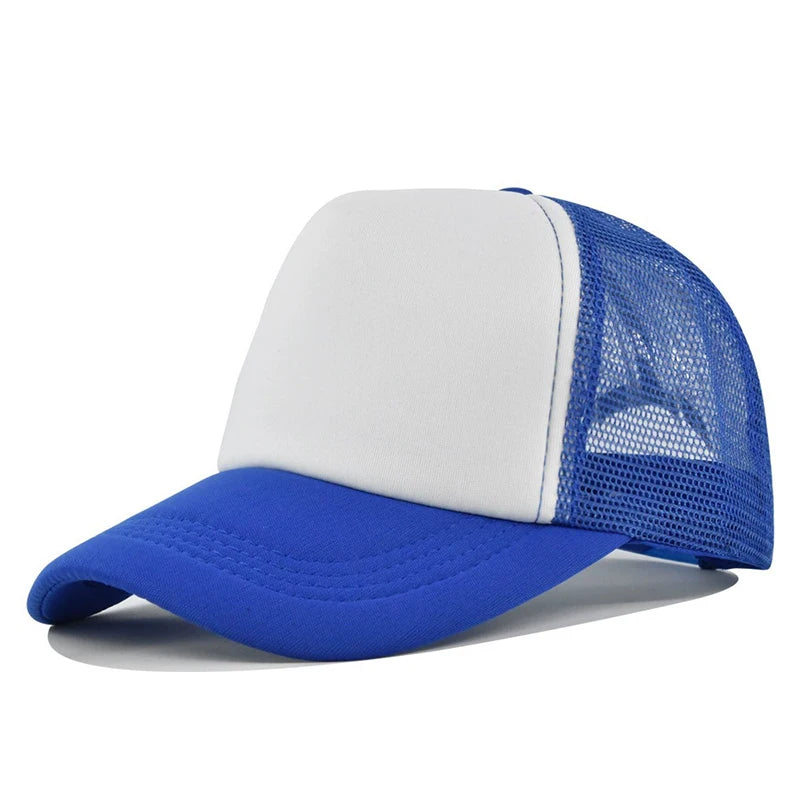 Custom Curved Brim 5 Panel Foam Trucker Cap | 100% Polyester Breathable Unisex Hat | Bulk OEM Wholesale