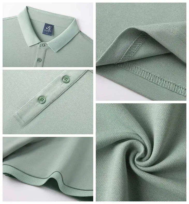 OEM Factory Supply Custom Logo Polyester Piqué Knit Custom Printed Polo Shirt