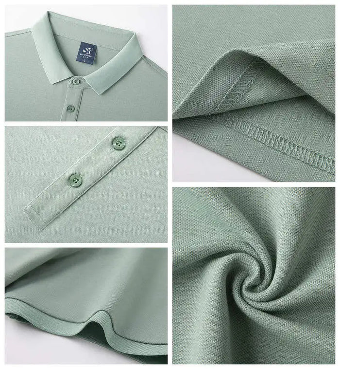 OEM Factory Supply Custom Logo Polyester Piqué Knit Custom Printed Polo Shirt