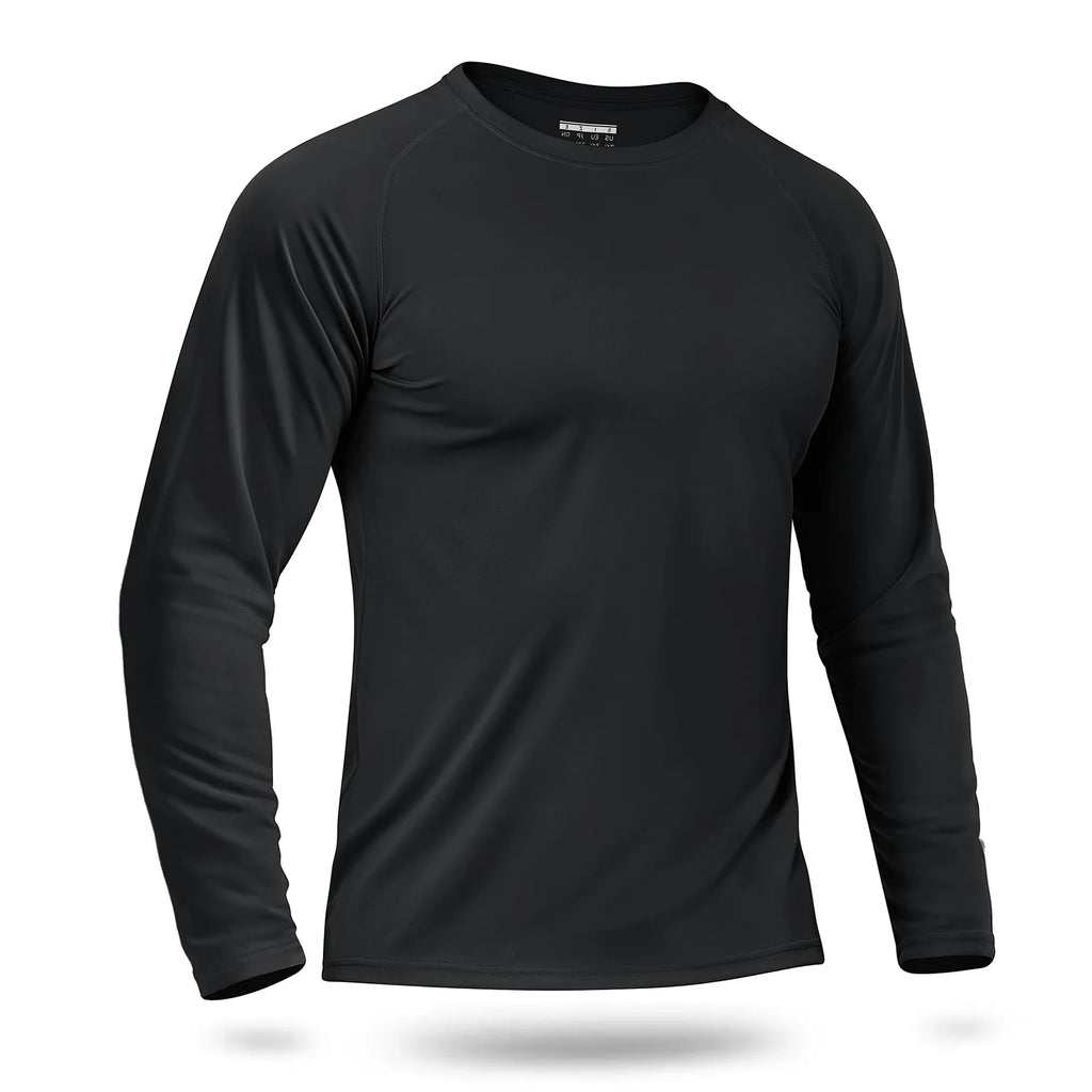 Custom LOGO Men's Sun Protection T-Shirt 145g Polyester Long Sleeve Sun Protection T-Shirt Bulk Wholesale