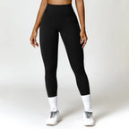 Nylon Spandex Blend Seamless Knit Workout Set