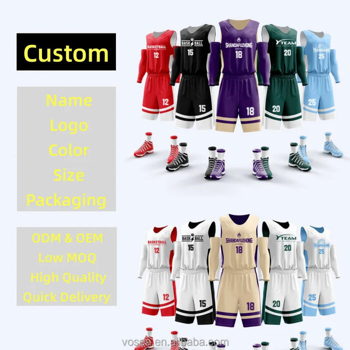 Polyester Mesh Knit Basketball Shirts