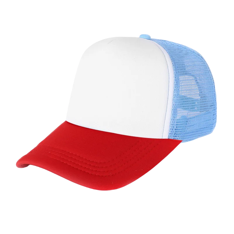 100 Polyester Oxford Five Panel Sublimation Blank Foam Trucker Hat | Wholesale Plain Mesh Caps