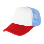 100 Polyester Oxford Five Panel Sublimation Blank Foam Trucker Hat | Wholesale Plain Mesh Caps