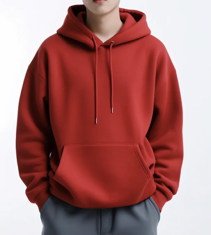 Cotton Heavyweight Fleece Loopback Pullover Hoodie