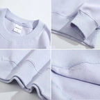 300Gsm Cotton Fabric Custom Embroidery Pullover | Wholesale Oversized Crew Neck Sweatshirts