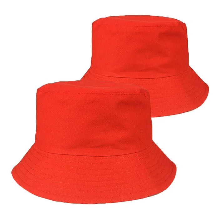 100% Cotton Canvas Embroidered Logo Fisherman Cap | Wholesale Adults Bucket Hats