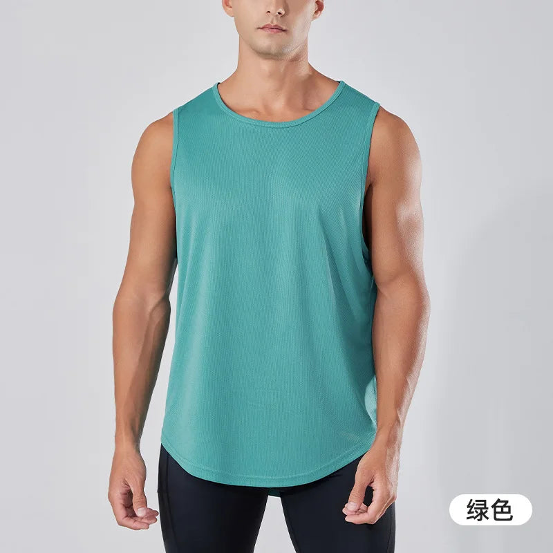 Custom Quick Sleeveless Training Top | Men's 100 Polyester Dry Workout Tank