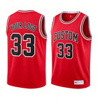 Lightweight 100% Polyester Stripe Trim Basketball Jersey | Custom Sleeveless Tank Tops