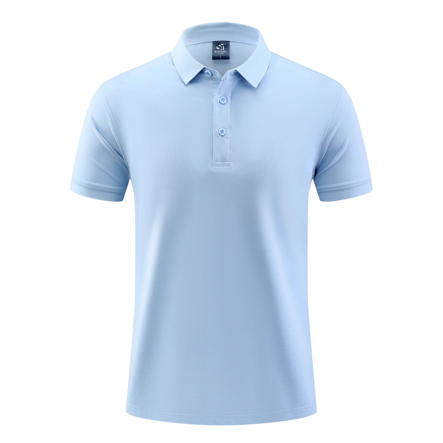 OEM Factory Supply Custom Logo Polyester Piqué Knit Custom Printed Polo Shirt