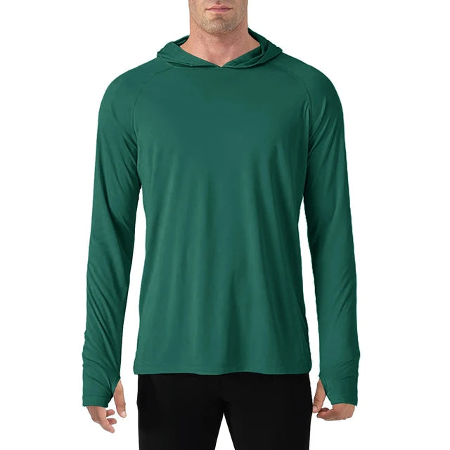 145g Knitted 100% Polyester Long Sleeve Fishing Shirt Men Rash Guard