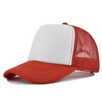 Custom Curved Brim 5 Panel Foam Trucker Cap | 100% Polyester Breathable Unisex Hat | Bulk OEM Wholesale