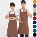 Polyester-Cotton Canvas Reinforced-Stitch Multi-Pocket Boutique Apron