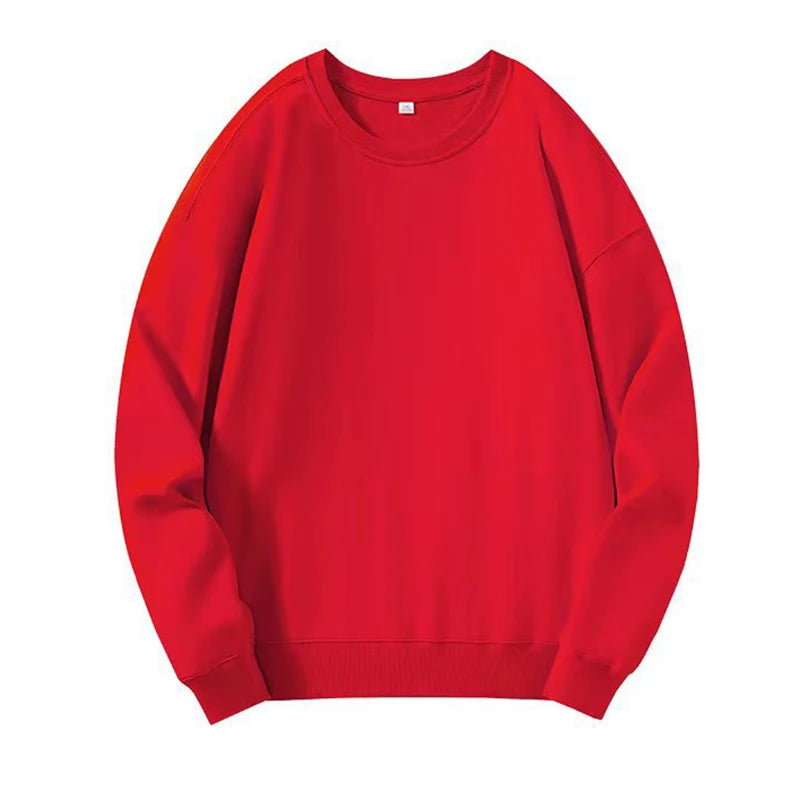 300g Knitted Cotton Polyester Puff Printing O-Neck Pullover | Men Custom Touch Hoodie