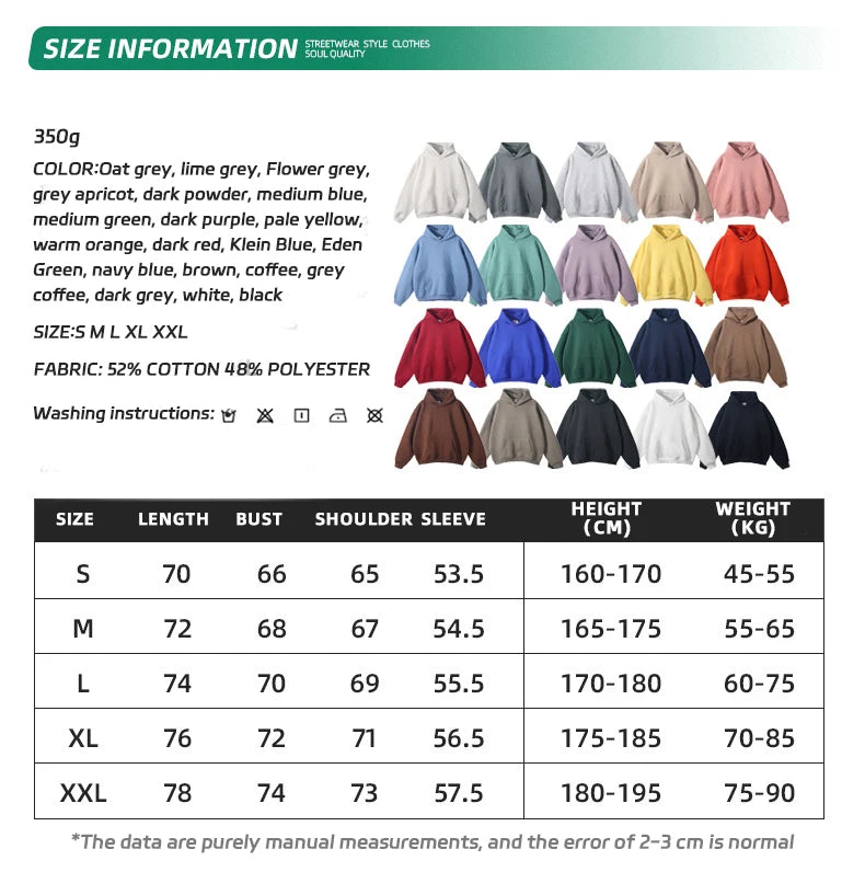 Polyester Cotton Fleece Loopback Pullover Hoodie
