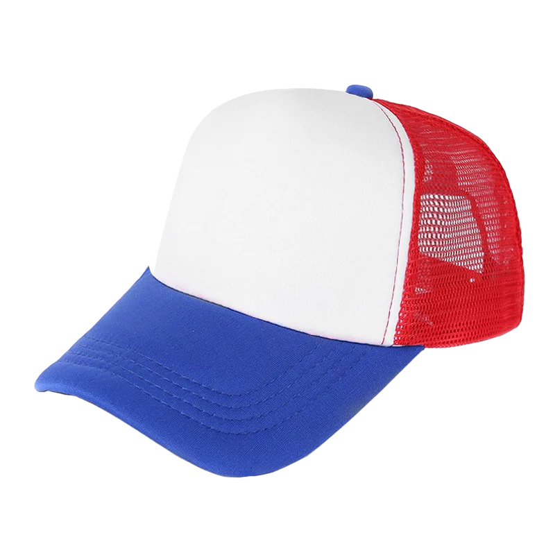 100 Polyester Oxford Five Panel Sublimation Blank Foam Trucker Hat | Wholesale Plain Mesh Caps