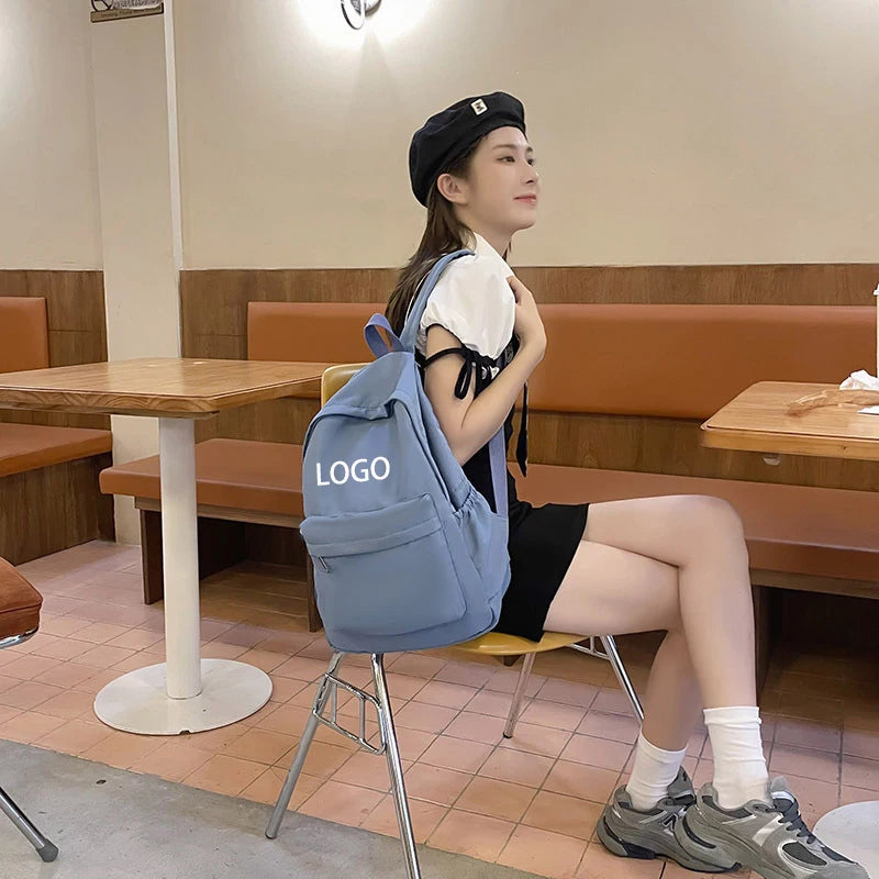 Polyester Woven Multi-Pocket College Backpack
