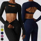 Nylon Spandex Double Knit Longline Sports Bra