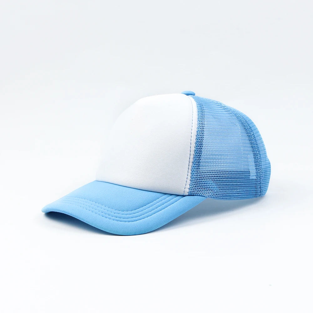 Polyester Cotton Mesh Machine Embroidery 5 Panel Trucker Cap