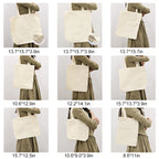 Cotton Canvas Customizable Shoulder Tote Bag