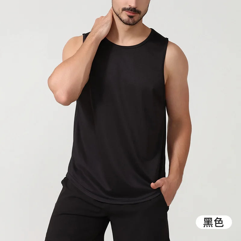 Custom Quick Sleeveless Training Top | Men's 100 Polyester Dry Workout Tank
