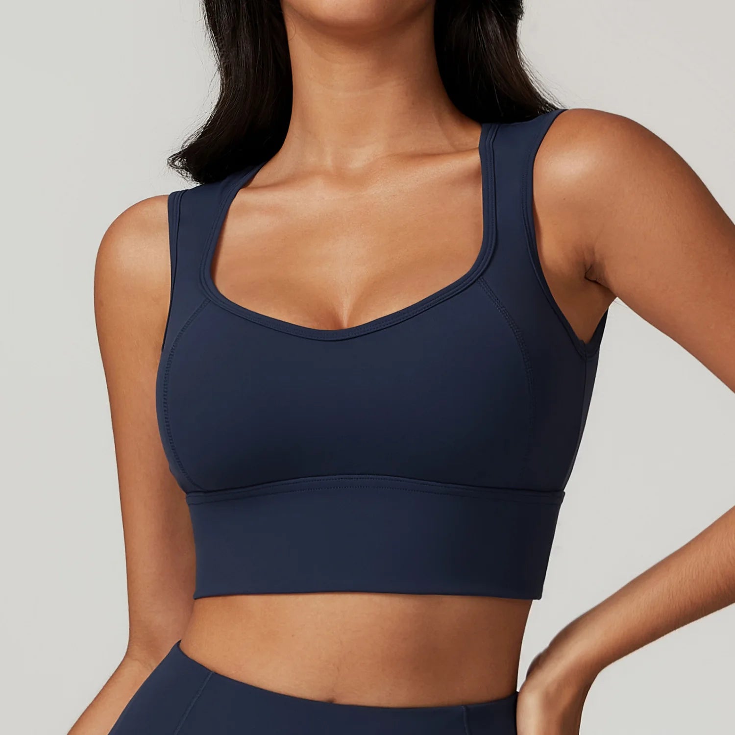 Nylon Spandex Interlock Knit Four-Way Stretch 5-Piece Fitness Workout Set