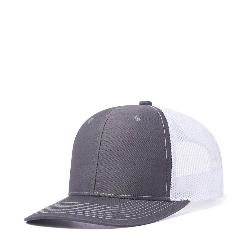 Bulk Cotton Mesh Customized Embroidery Patch Trucker Hats for Custom Gym Apparel