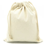 Recycled Cotton Woven Drawstring Pouch