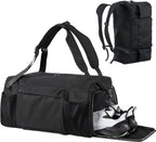 Nylon Coated Convertible Weekender Bag