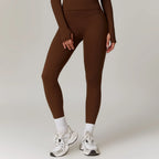 Nylon Spandex Interlock Knit Long Sleeve Workout Top