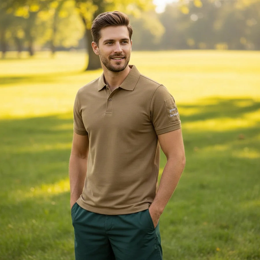 Custom Logo Quick Dry Breathable Men Training Shirt Athletic Top 170GSM Polyester Long Sleeve Safety Hoodie