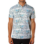 Custom Polyester Spandex Blade Collar Golf Polo Shirt   Factory Sourcing 88% Polyester 12% Spandex 160g Sublimation Custom Polo Shirt