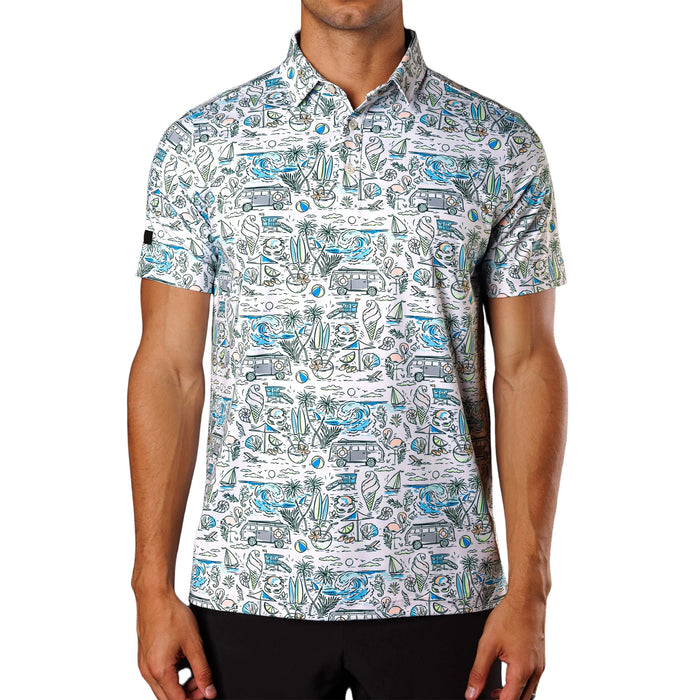 Custom Polyester Spandex Blade Collar Golf Polo Shirt   Factory Sourcing 88% Polyester 12% Spandex 160g Sublimation Custom Polo Shirt