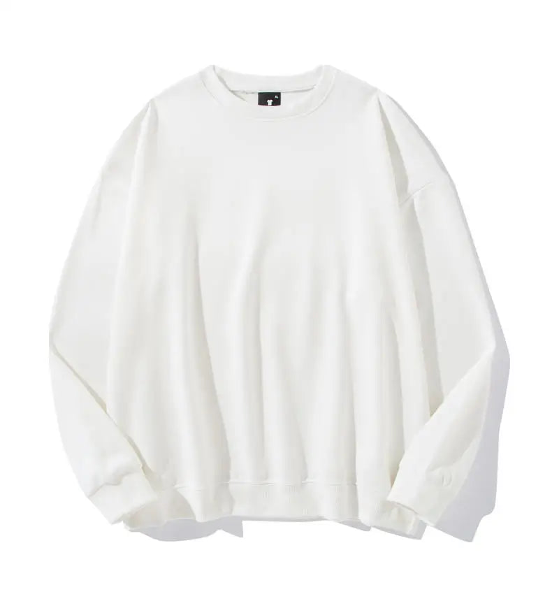 240g 100% Polyester Heat Transfer Logo Sweatshirts Regular Fit Crewneck Pullover