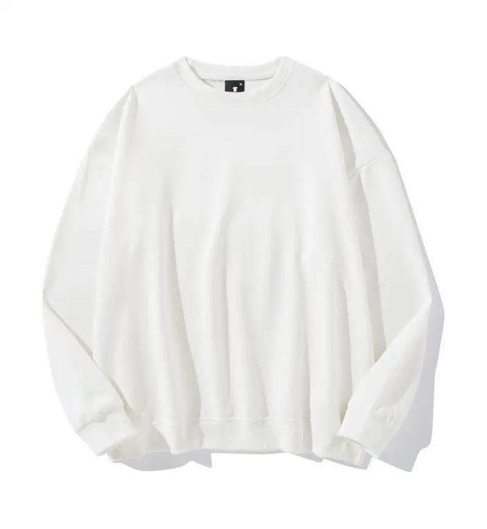 240g 100% Polyester Heat Transfer Logo Sweatshirts Regular Fit Crewneck Pullover