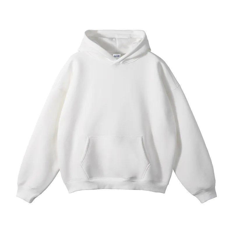 Heavyweight 350gsm Cotton Polyester Pullover Sweatshirt High Fit Blank Blanks