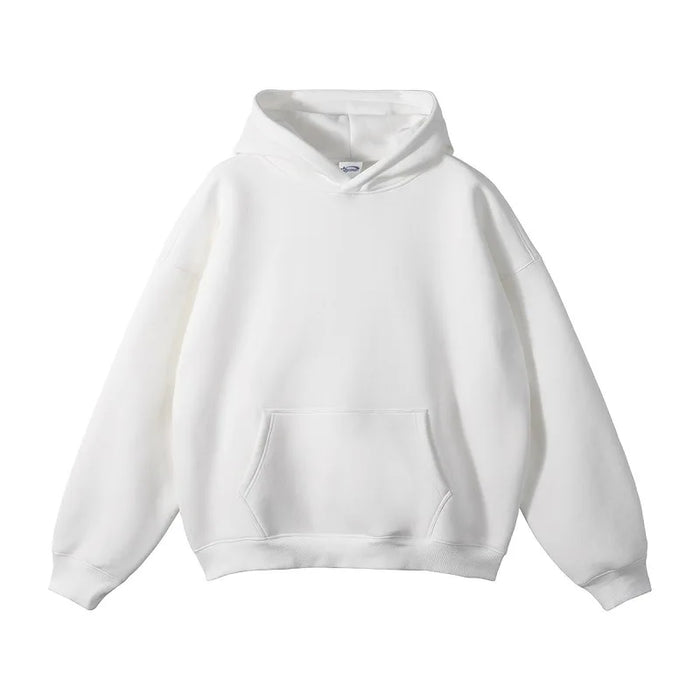 Heavyweight 350gsm Cotton Polyester Pullover Sweatshirt High Fit Blank Blanks