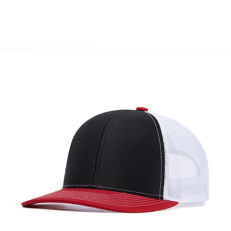 Bulk Cotton Mesh Customized Embroidery Patch Trucker Hats for Custom Gym Apparel