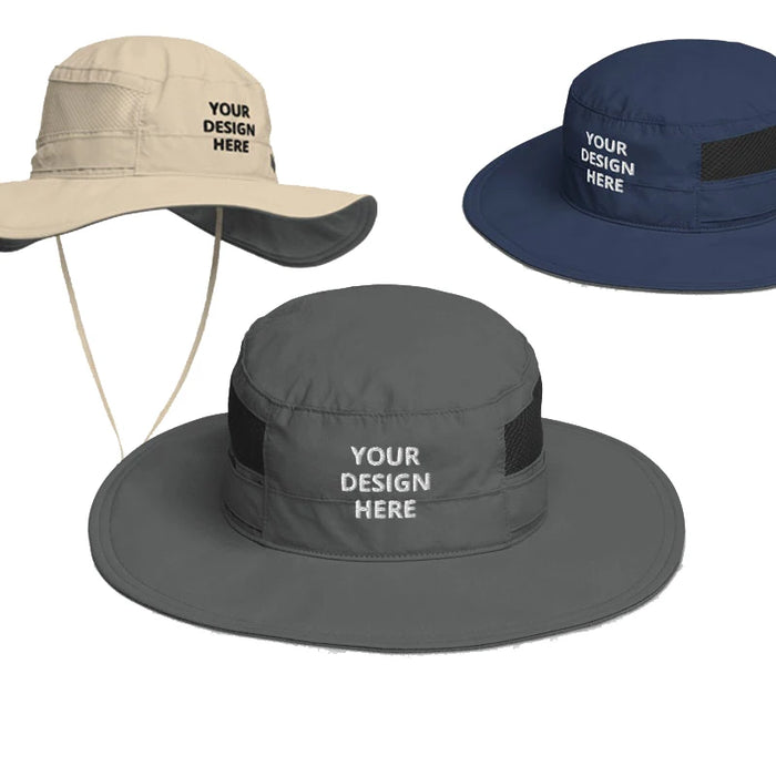 Custom Waterproof Polyester Nylon Bucket Hat Camp Hiking Tactical Mesh Boonie Cap