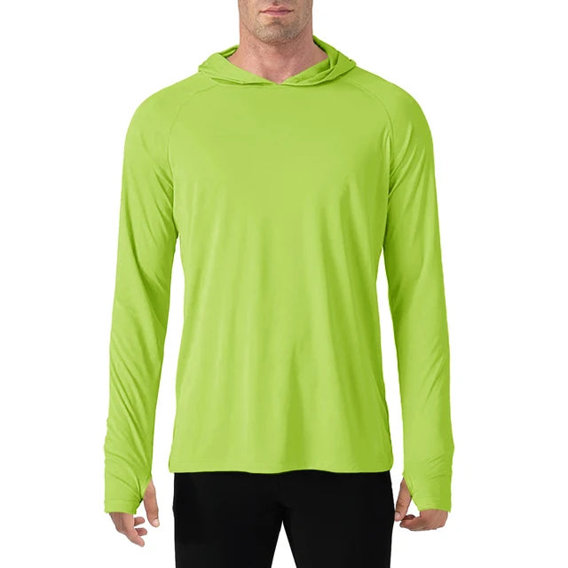 145g Knitted 100% Polyester Long Sleeve Fishing Shirt Men Rash Guard