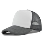 Custom Curved Brim 5 Panel Foam Trucker Cap | 100% Polyester Breathable Unisex Hat | Bulk OEM Wholesale