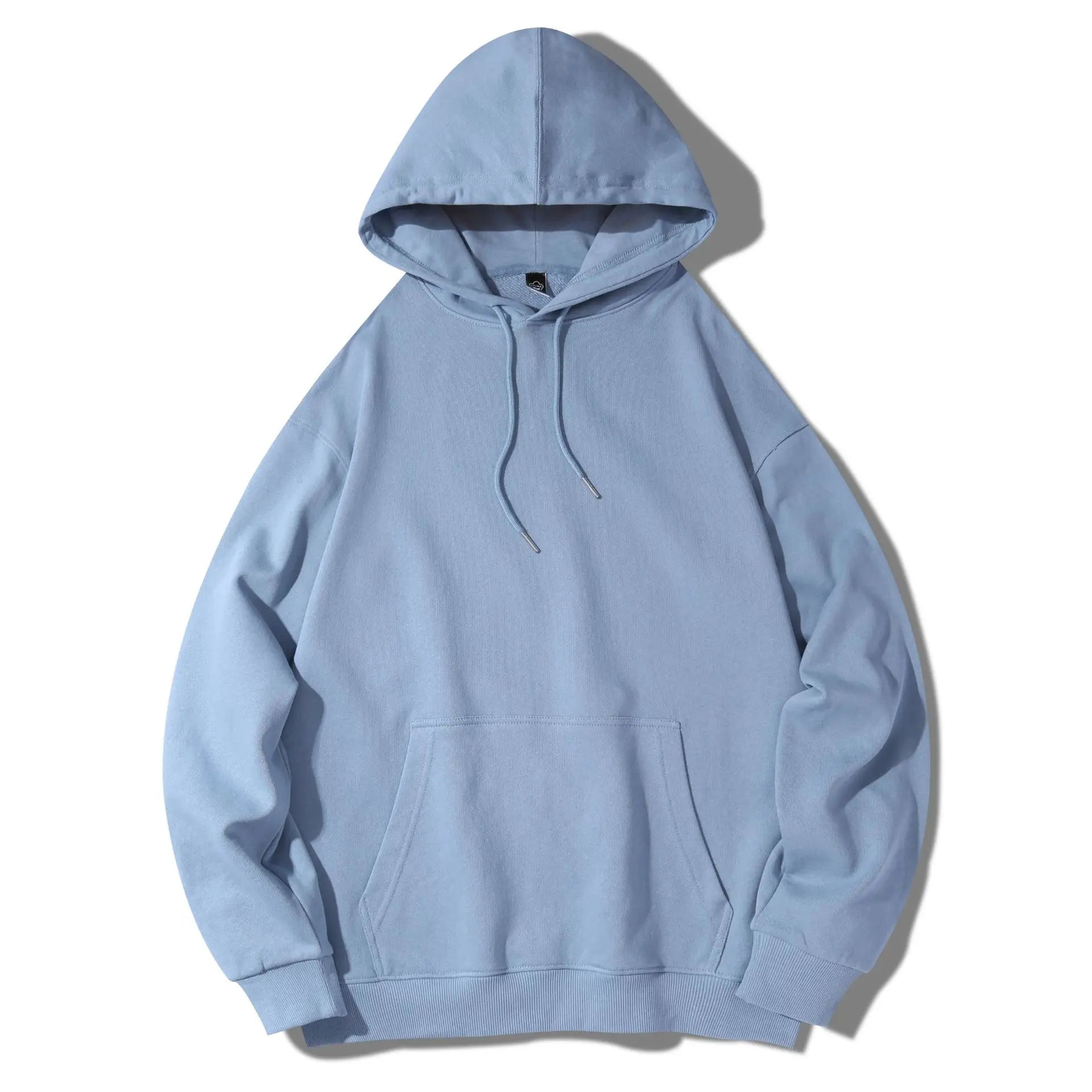 100% Cotton 350gsm Knit Pullover Hoodie