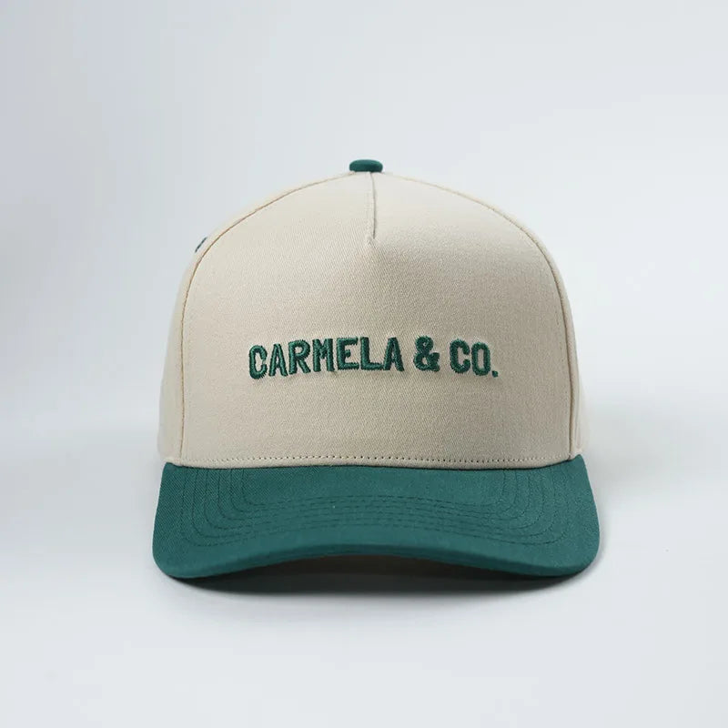 Wholesale 100% Cotton Embroidered 5 Panel Caps for Heritage Sports Club Uniforms