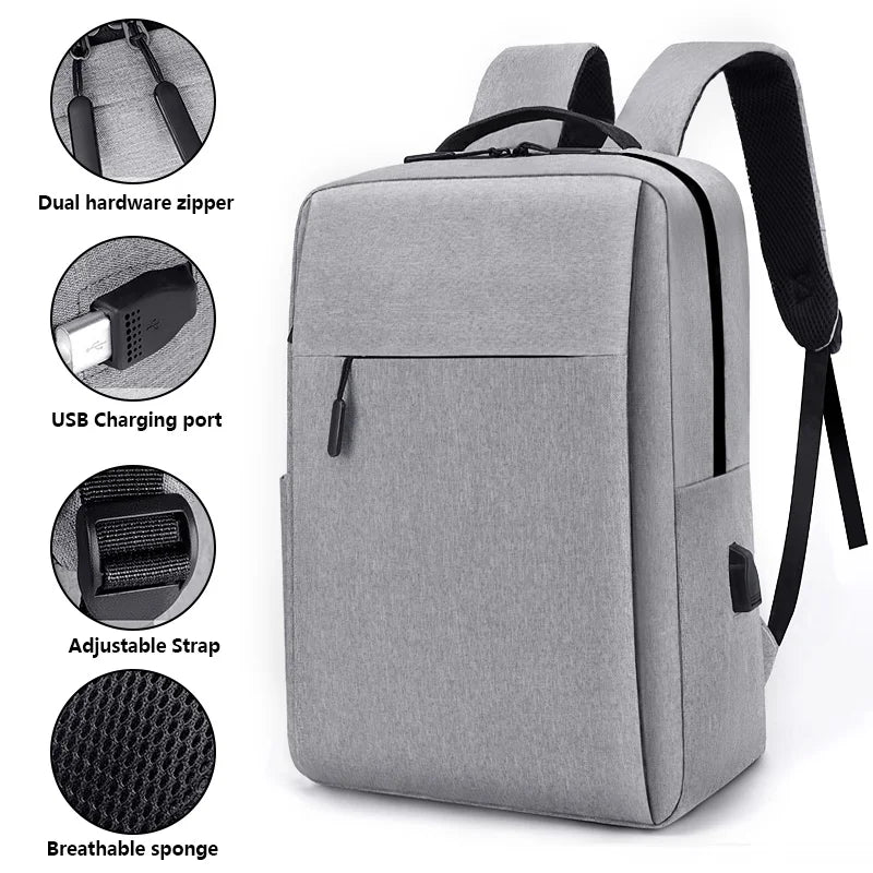 Nylon Coated Multi-Pocket Travel Backpack