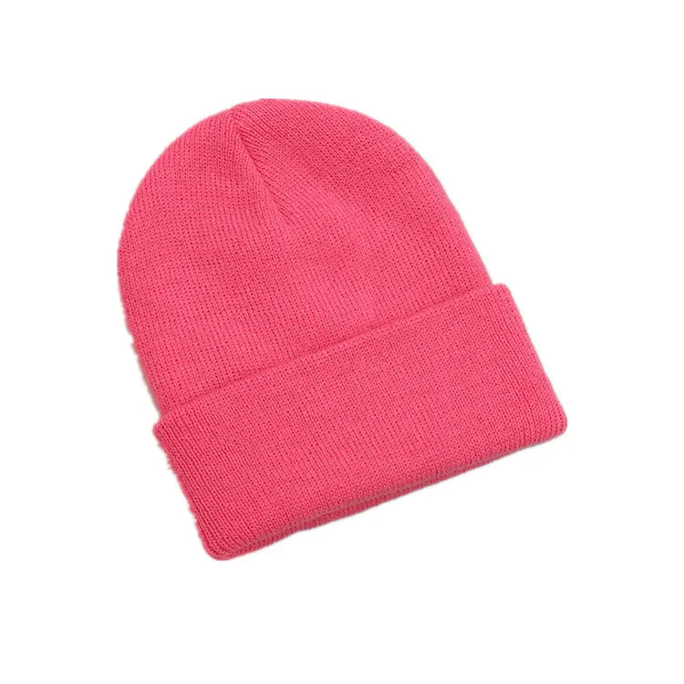 100% Acrylic Jacquard Fabric Custom Logo Striped Winter Ski Traveling Beanie Hats